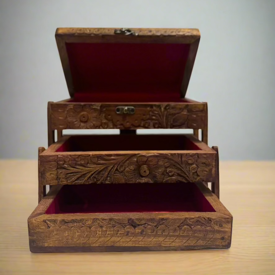 Handcrafted Wooden Jewellery Box