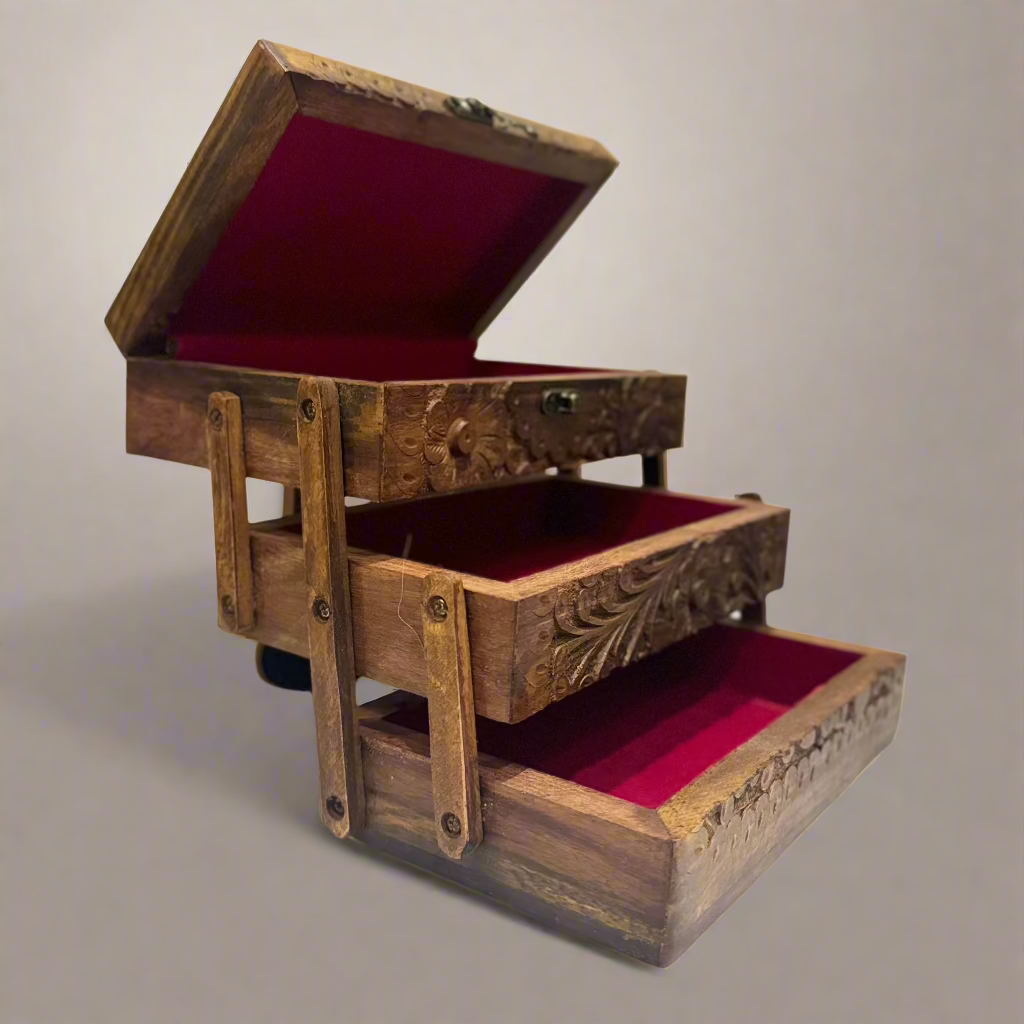 Handcrafted Wooden Jewellery Box