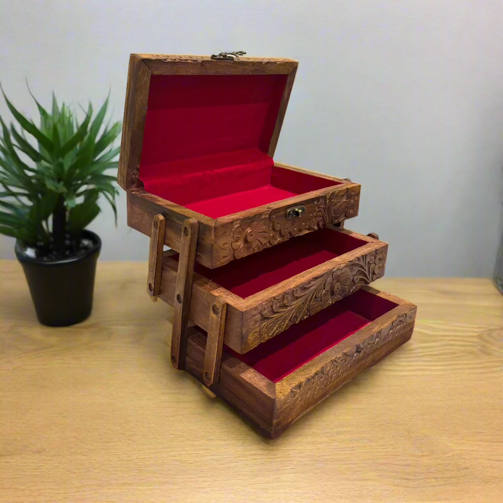 Handcrafted Wooden Jewellery Box