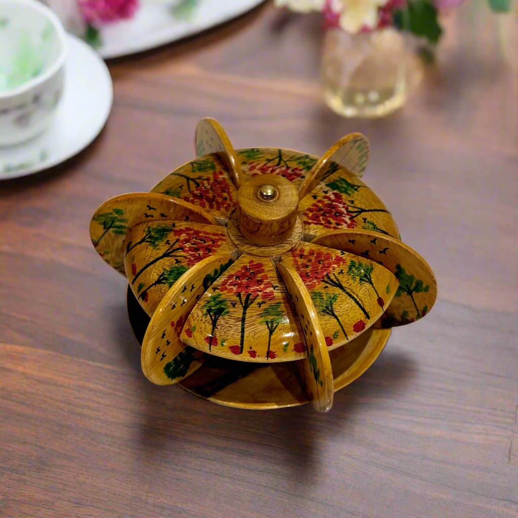 Handcrafted Wooden Tea Mat Set