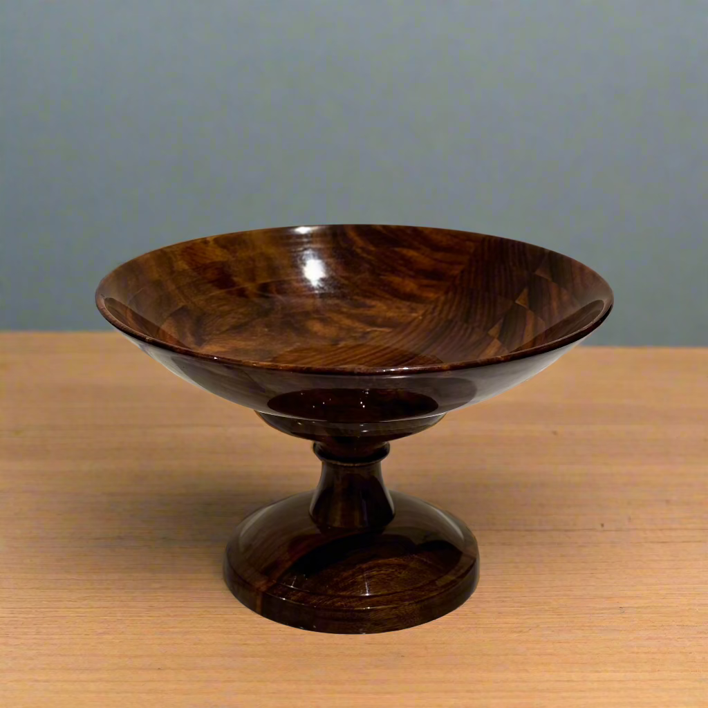 Handcrafted Wooden Fruit Bowl (Rose Wood)