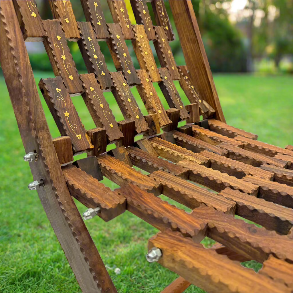 Handcrafted Wooden Foldable Chair