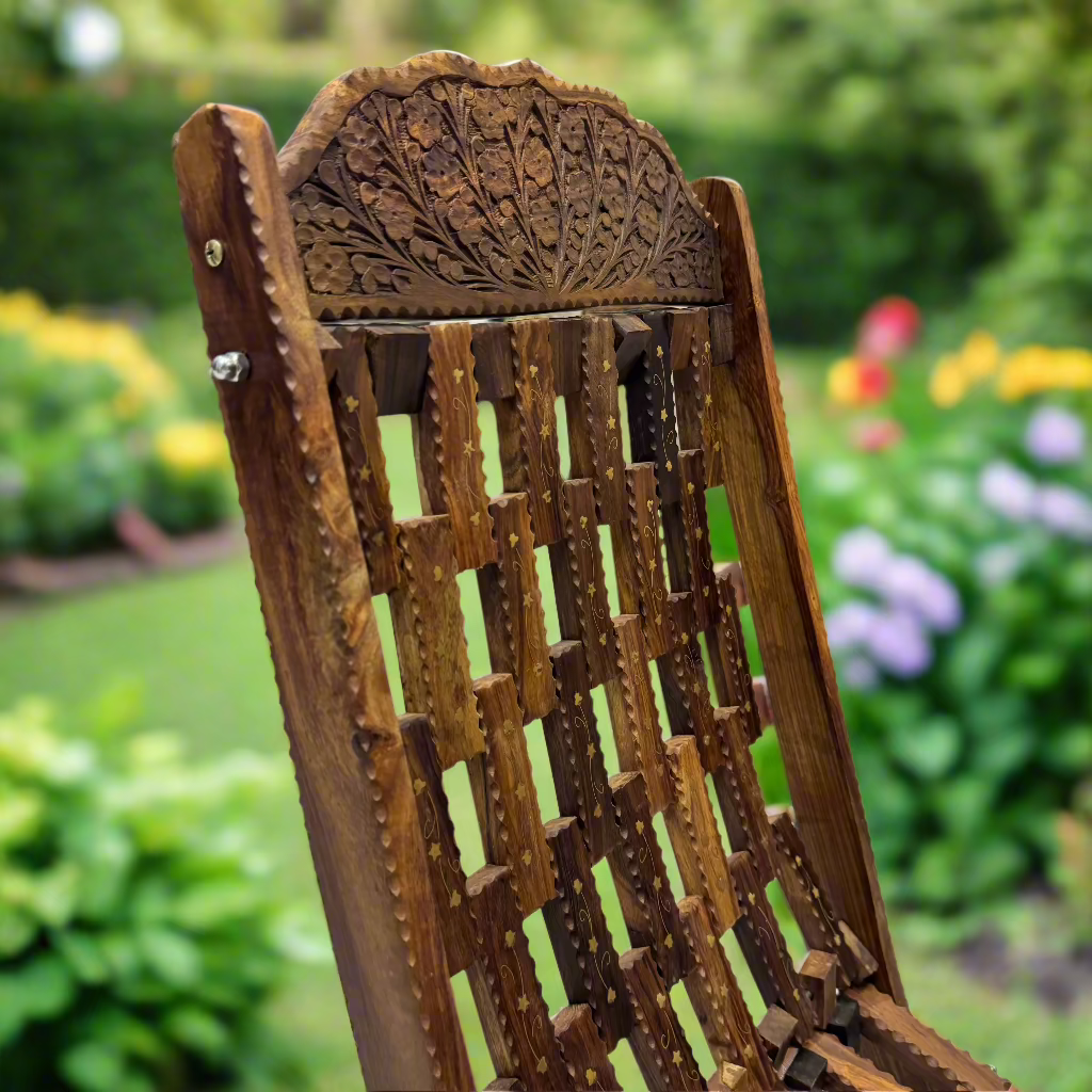 Handcrafted Wooden Foldable Chair