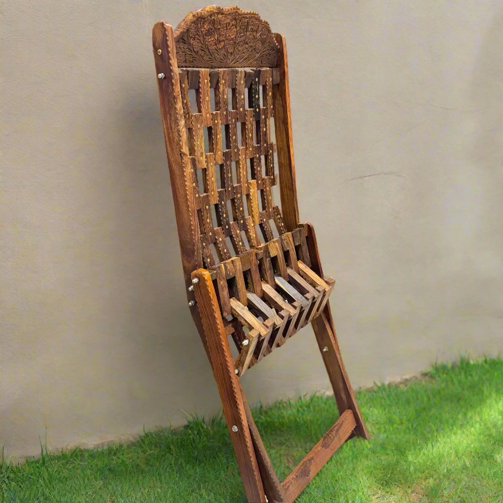 Handcrafted Wooden Foldable Chair