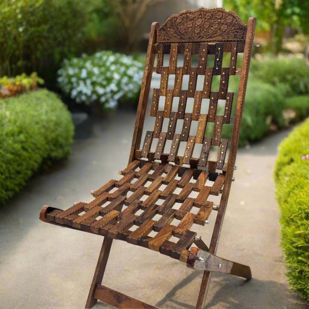 Handcrafted Wooden Foldable Chair