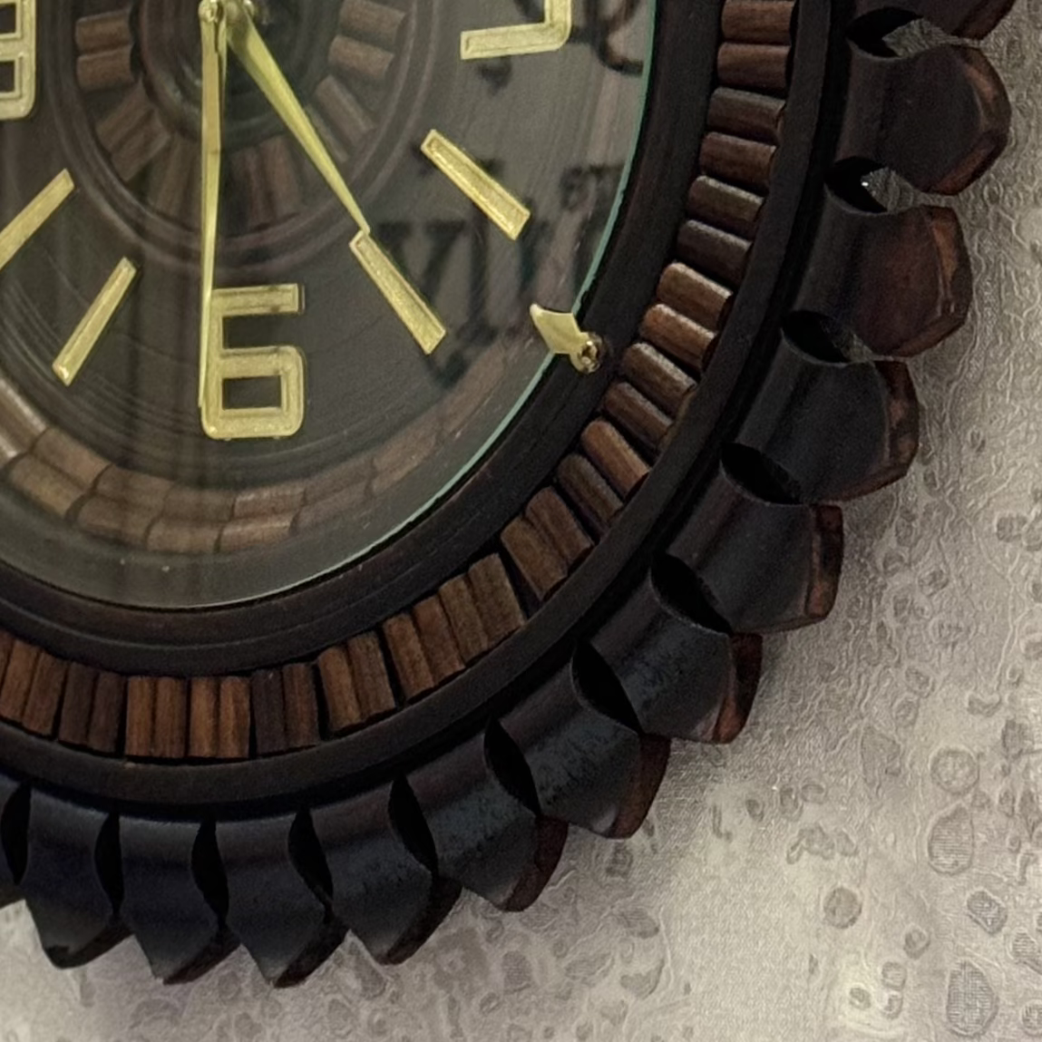 Handcrafted Imperial Wooden Wall Clock