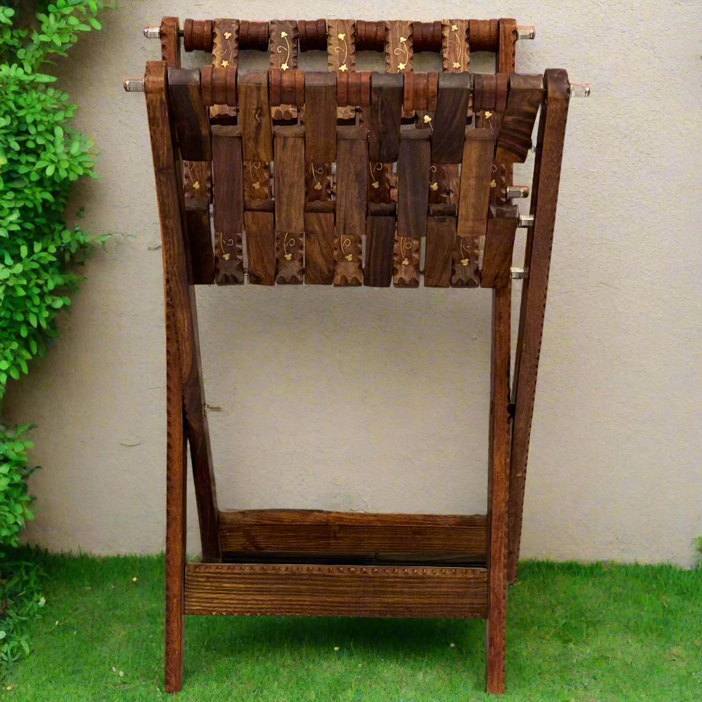 Handcrafted Wooden Foldable Stool