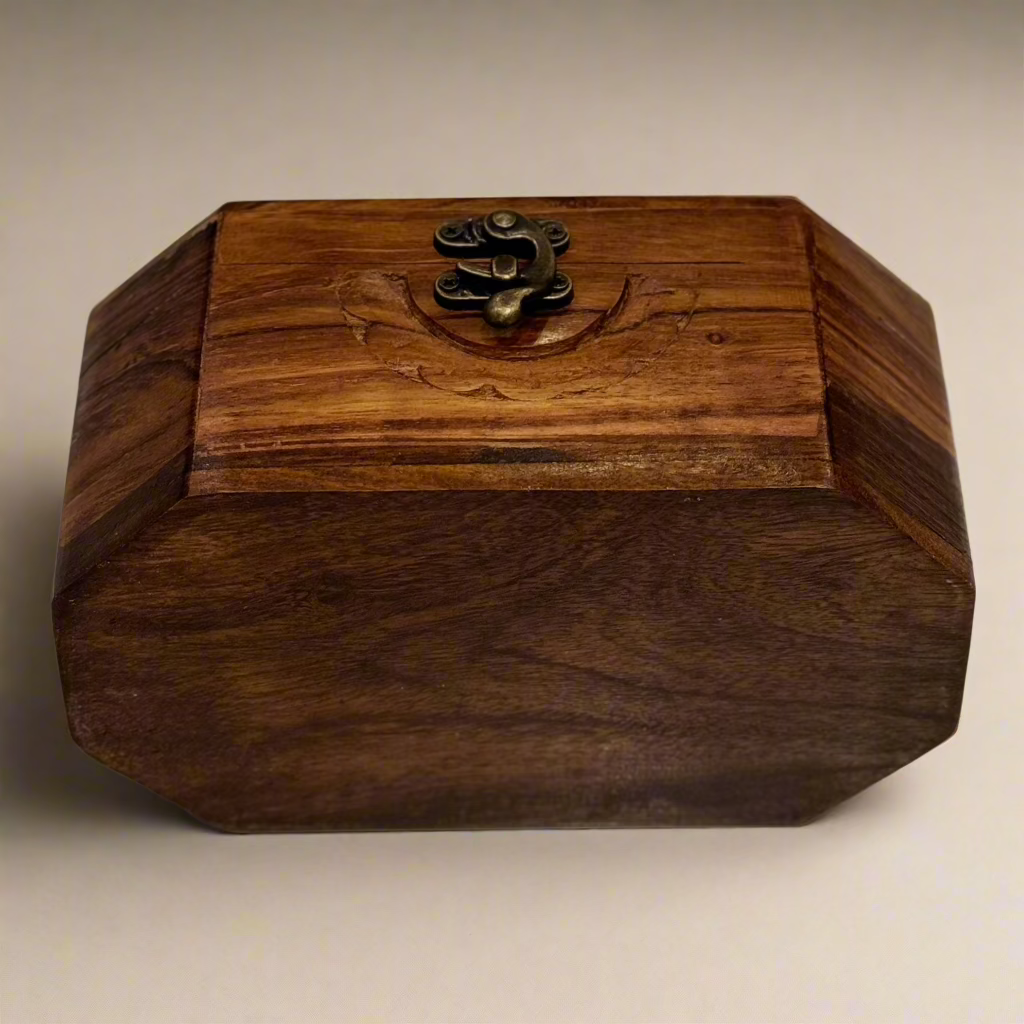 Handcrafted Octagonal Wooden Jewellery Box