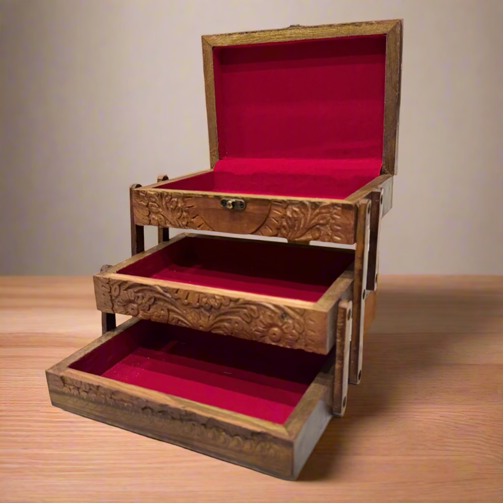 Handcrafted Wooden Jewellery Box (3 Steps)