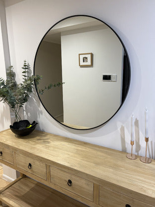 Round Metal Mirror