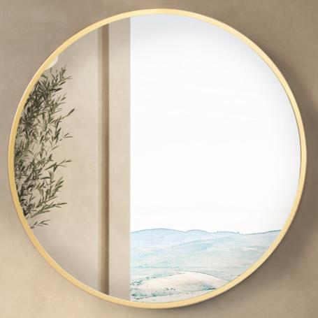 Round Metal Mirror