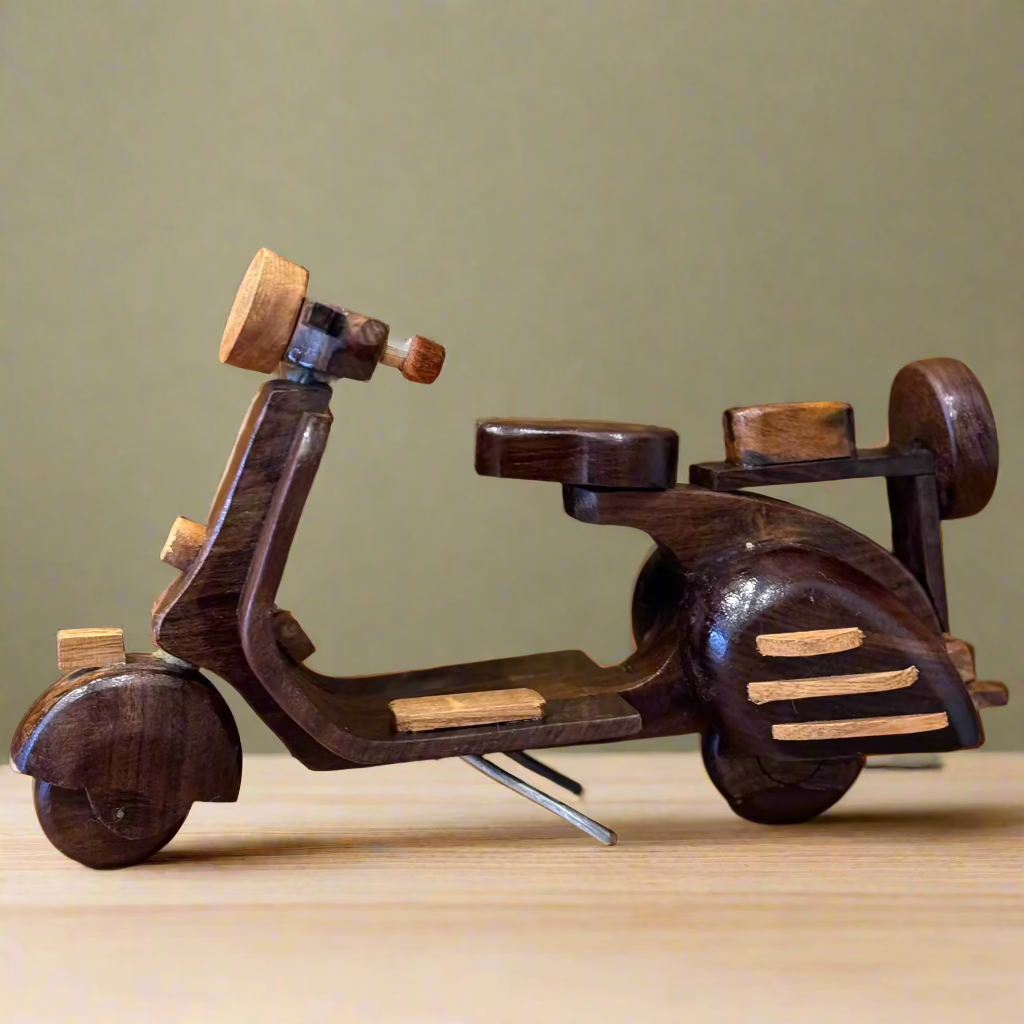 Handcrafted Wooden Vespa