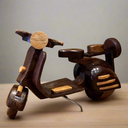 Handcrafted Wooden Vespa