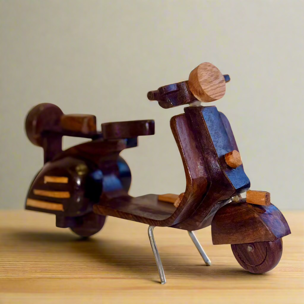 Handcrafted Wooden Vespa