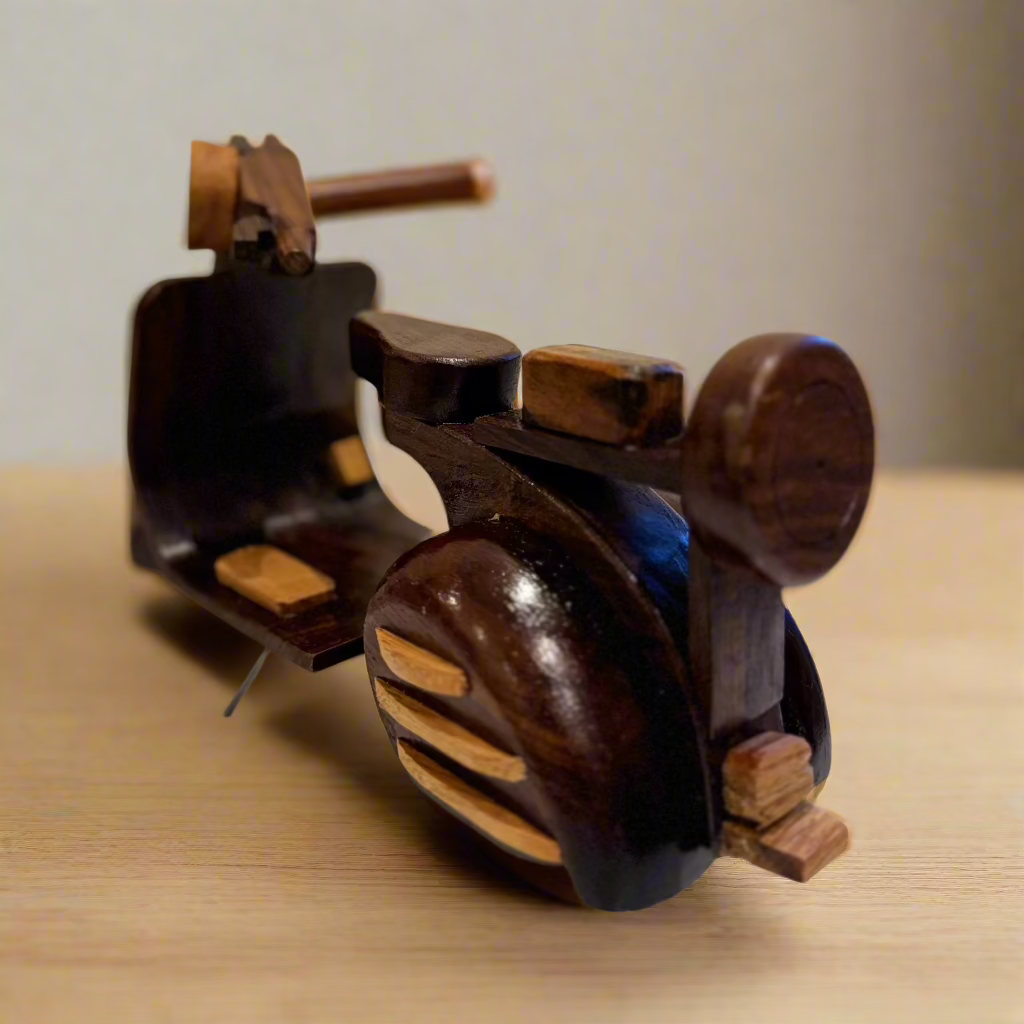 Handcrafted Wooden Vespa
