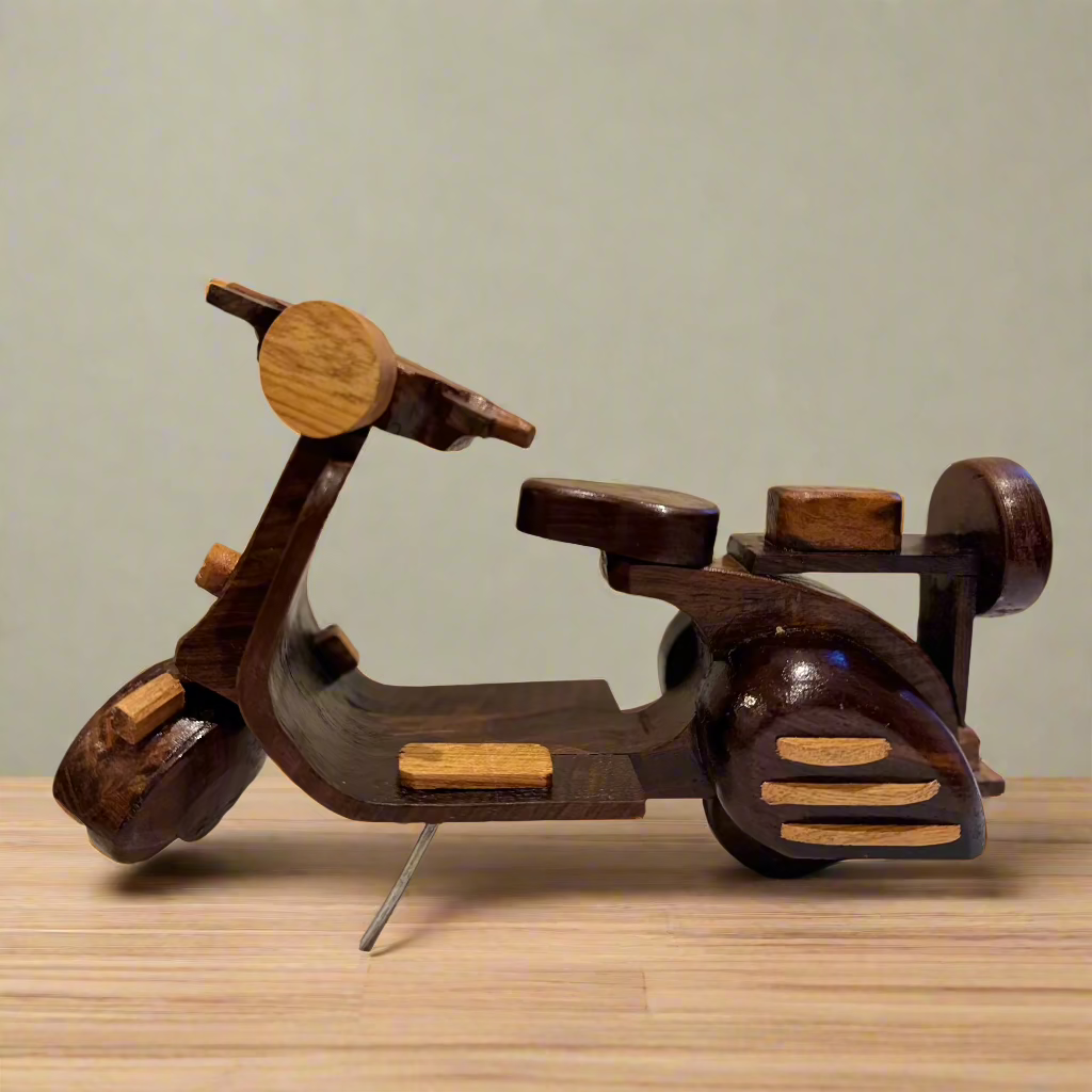 Handcrafted Wooden Vespa