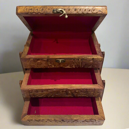 Handcrafted Wooden Jewellery Box