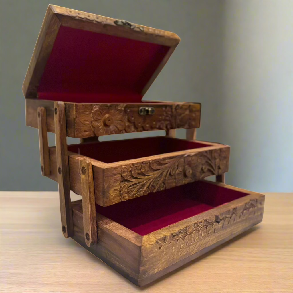 Handcrafted Wooden Jewellery Box