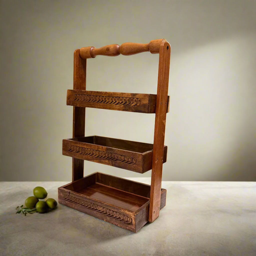 Handcrafted Wooden Spoon Rack