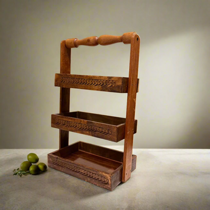 Handcrafted Wooden Spoon Rack