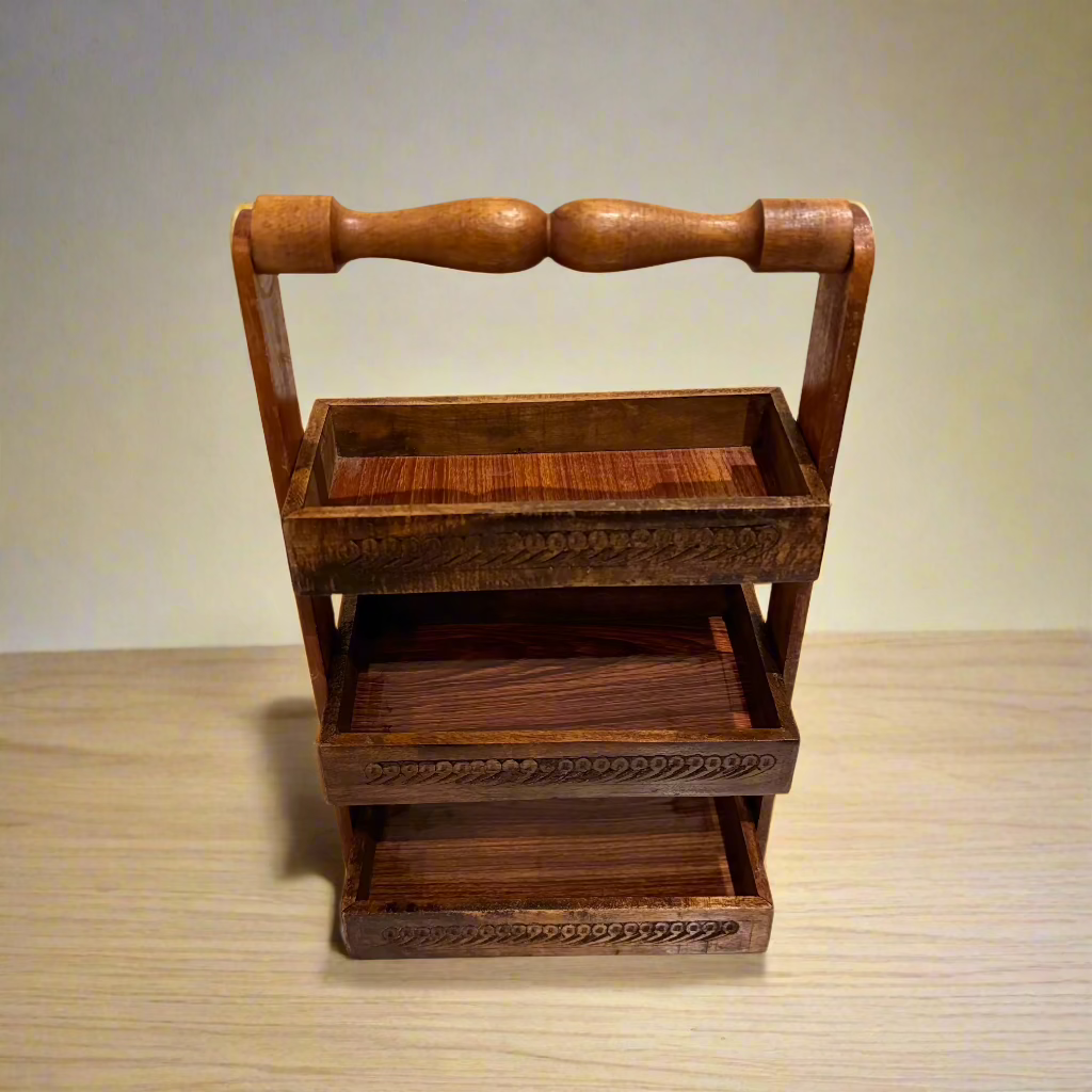 Handcrafted Wooden Spoon Rack