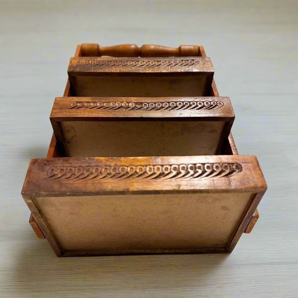 Handcrafted Wooden Spoon Rack