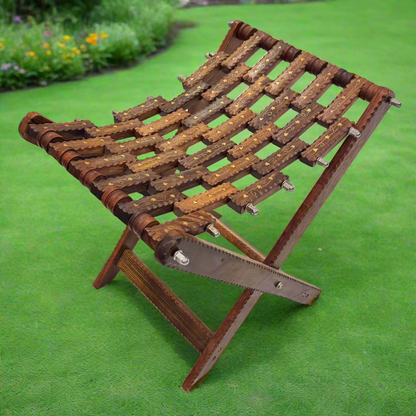 Handcrafted Wooden Foldable Stool