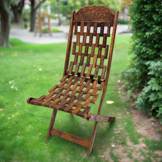 Handcrafted Wooden Foldable Chair