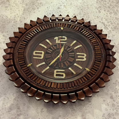 Handcrafted Majestic Wooden Wall Clock