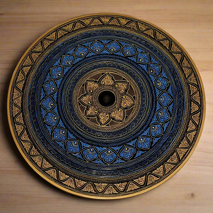 Handcrafted Wooden Table with Naqshi Art