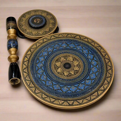 Handcrafted Wooden Table with Naqshi Art