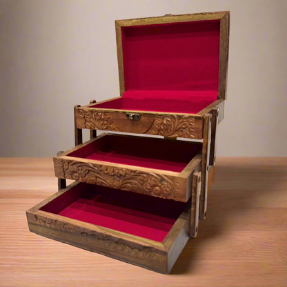 Handcrafted Wooden Jewellery Box (3 Steps)