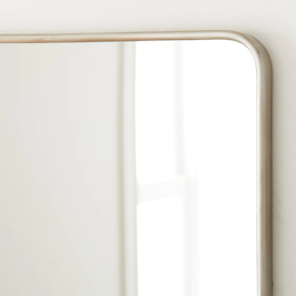 Rectangular Wall Hanging Mirror Round Border