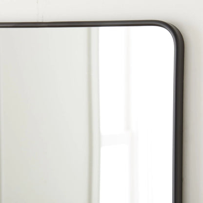 Rectangular Wall Hanging Mirror Round Border