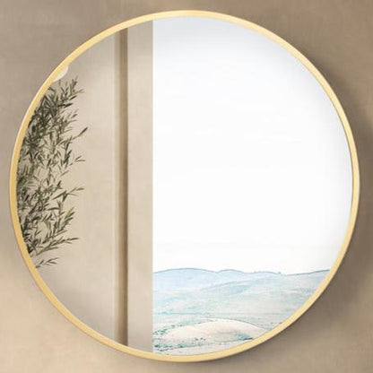 Round Metal Mirror